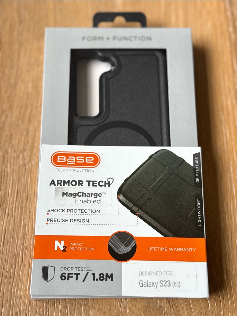 New Armor Tech MagCharge Enabled Protective Case for Galaxy S23 6.1” Black Case